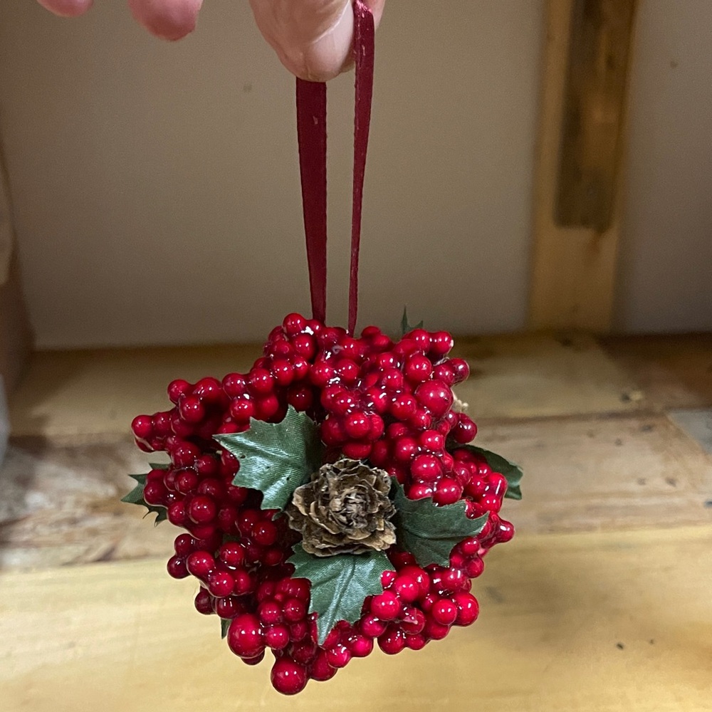Festive Red Berry Ornament